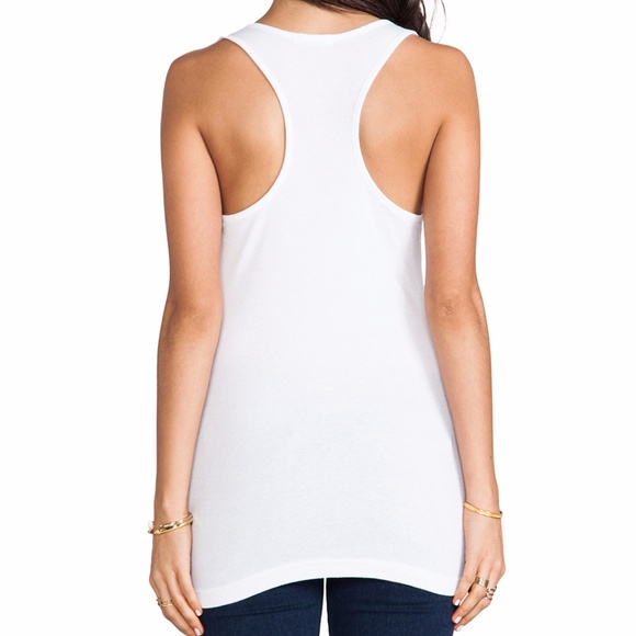 Coral Cotton/Modal 2x1 Rib Racerback Tank - Picture 5 of 5